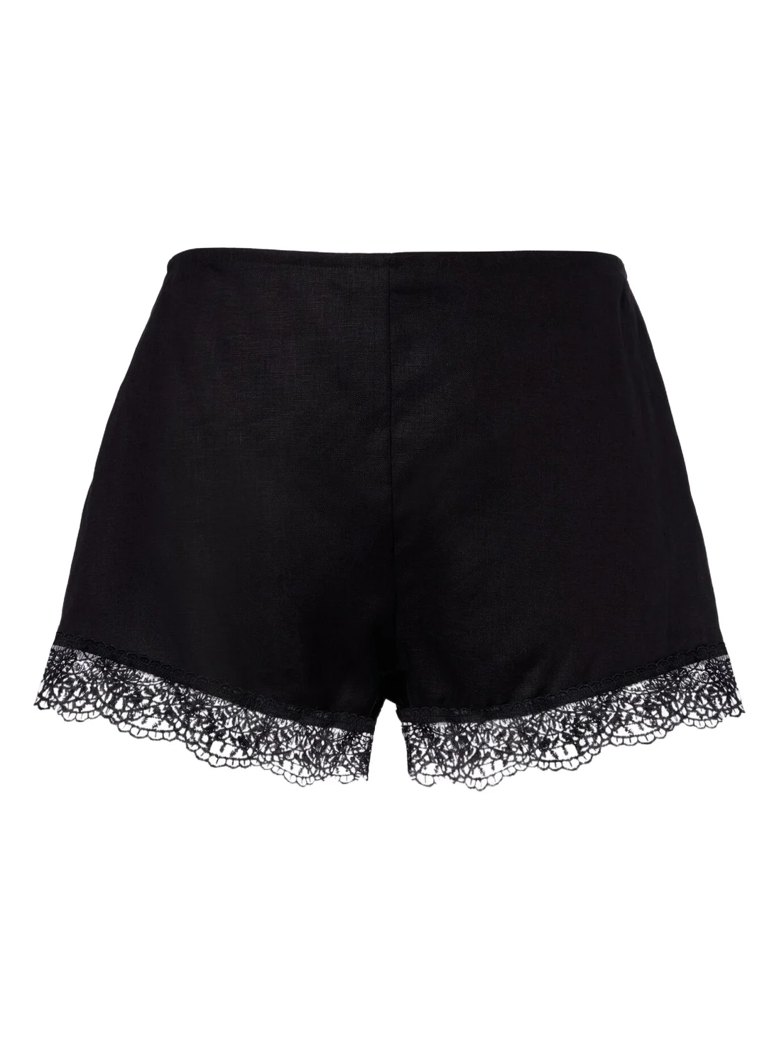 Von lace-trimmed linen shorts Von lace-trimmed linen shorts