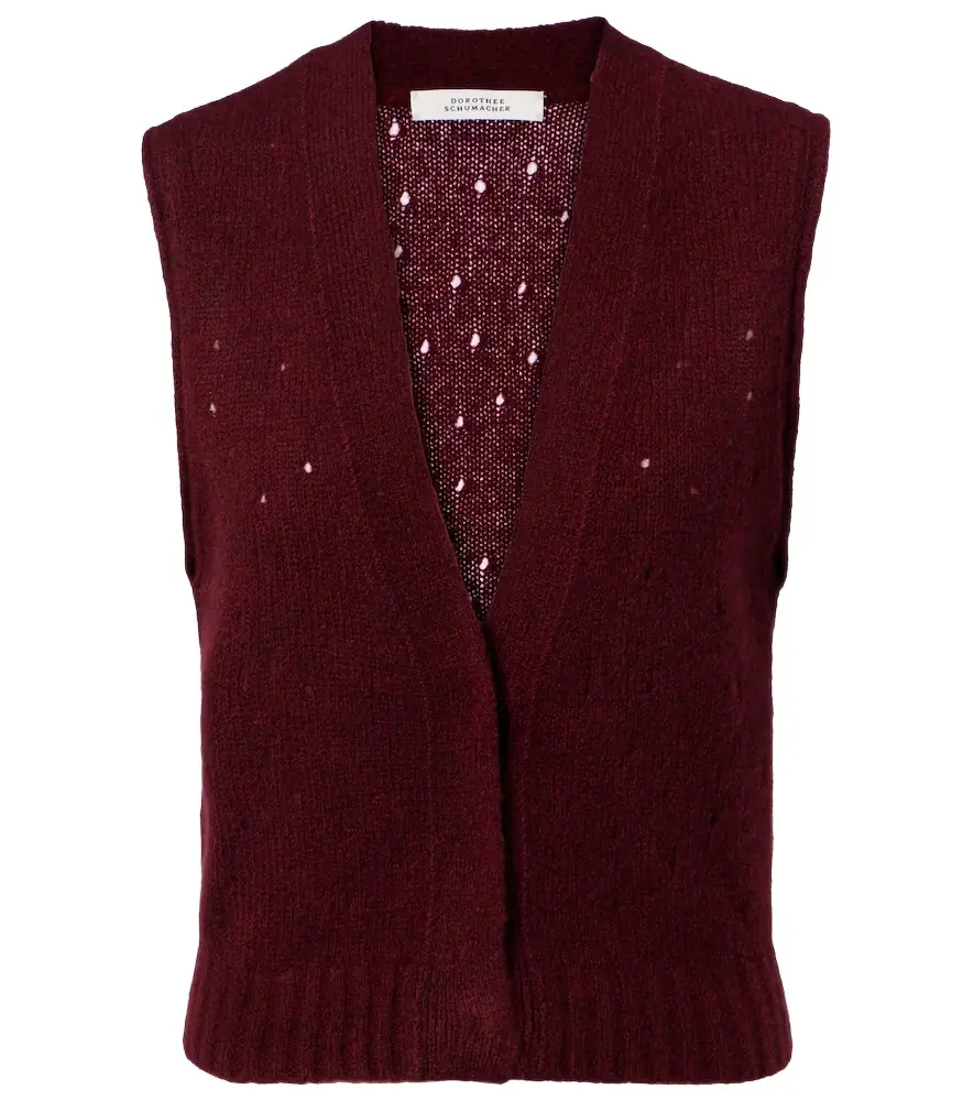 Dorothee Schumacher Luxury Love cashmere sweater vest | Image 1 Dorothee Schumacher Luxury Love cashmere sweater vest | Image 1