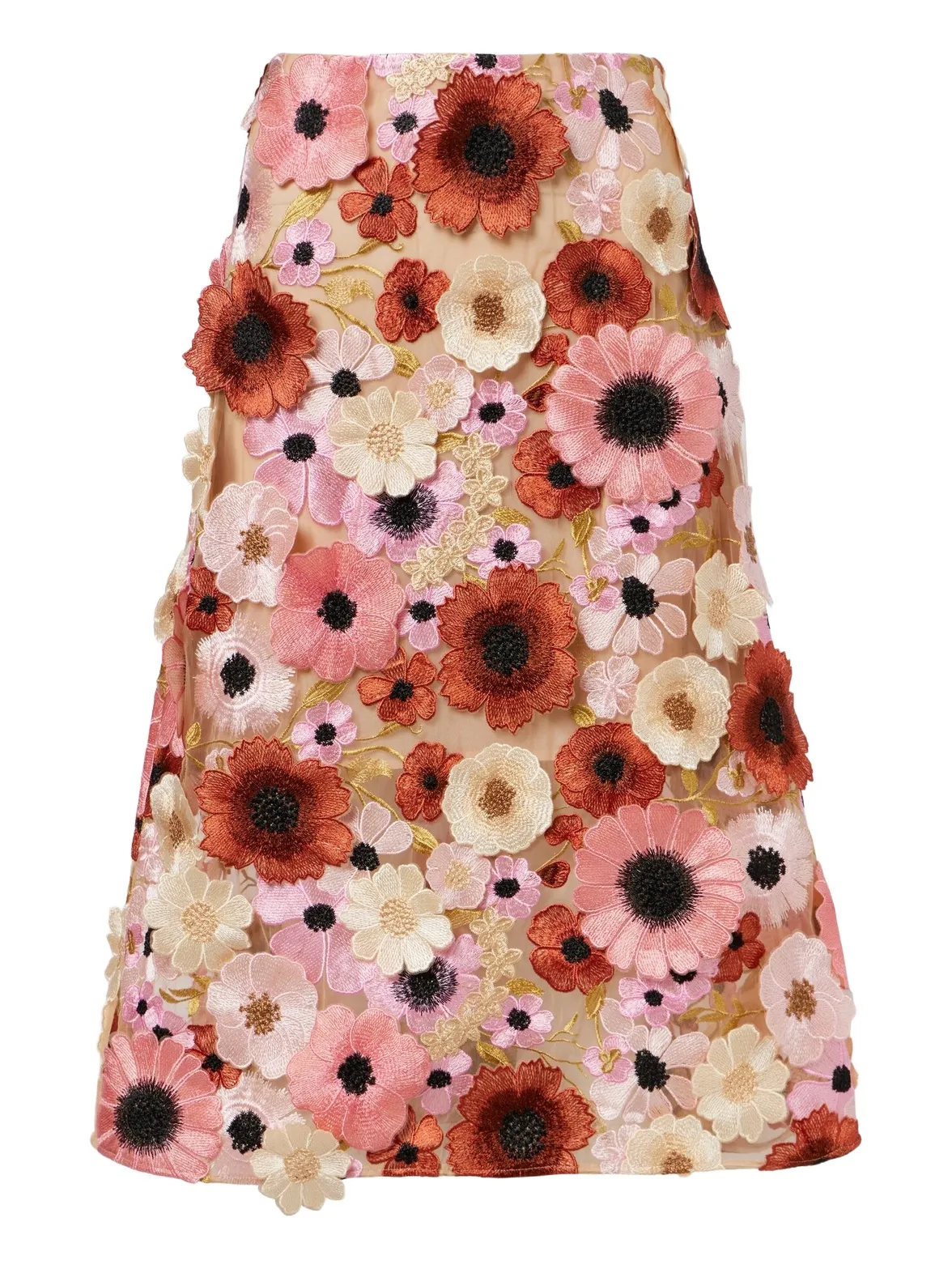 Dorothee Schumacher Blooming Meadow floral-appliqué midi skirt