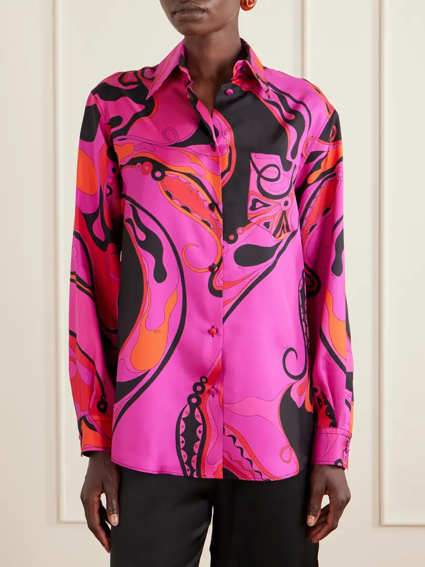 PUCCI Printed Silk-twill Shirt | Thumbnail 3 PUCCI Printed Silk-twill Shirt | Thumbnail 3