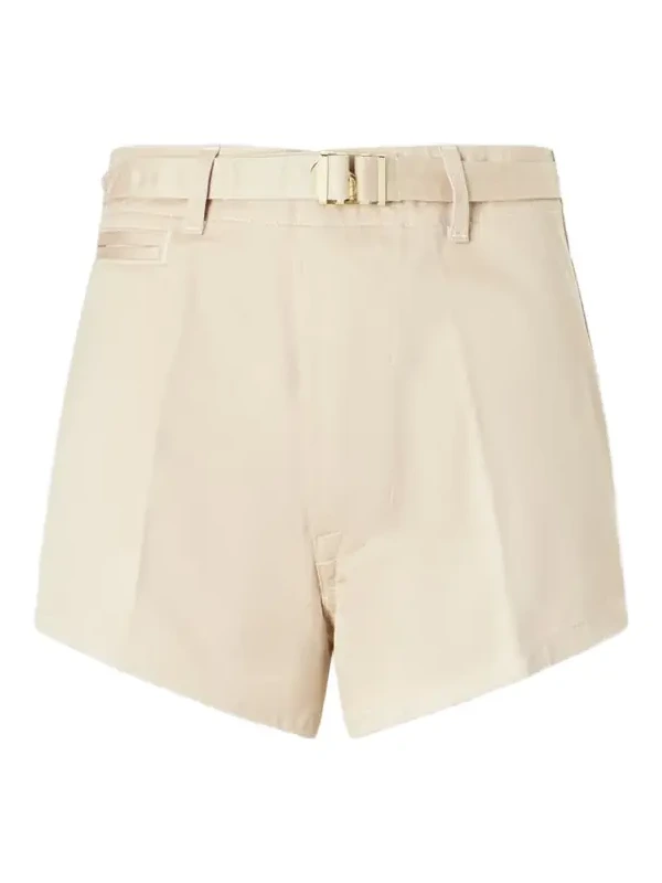 The Grier Belted Organic Cotton-twill Shorts The Grier Belted Organic Cotton-twill Shorts