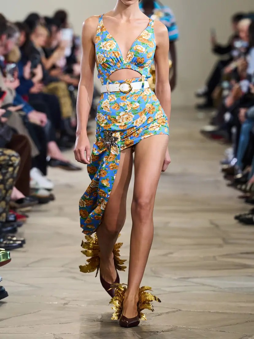 Rabanne Tie-detailed Cutout Floral-print Stretch-jersey Playsuit | Thumbnail 6 Rabanne Tie-detailed Cutout Floral-print Stretch-jersey Playsuit | Thumbnail 6