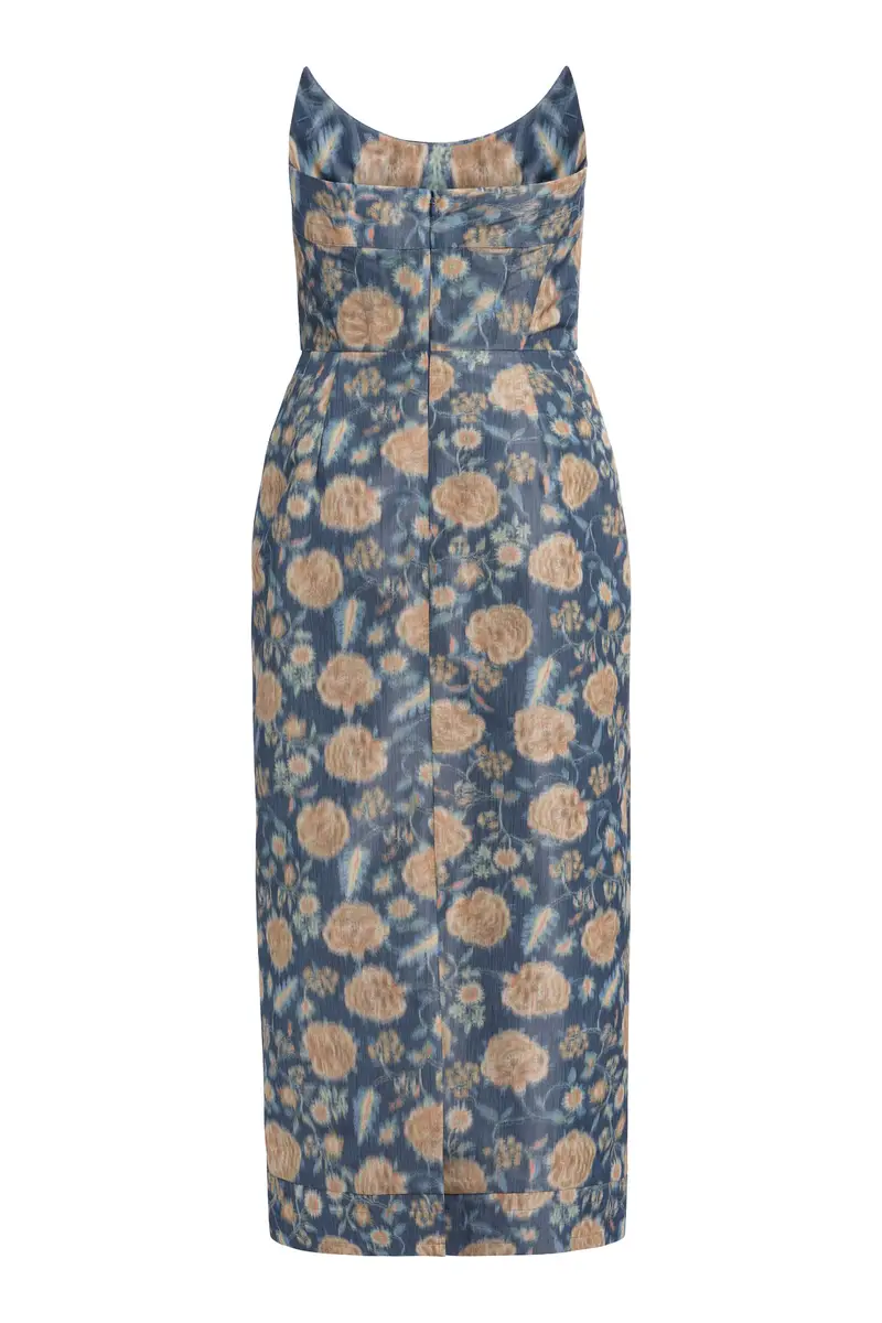 Markarian Cyprus Dusk Marigold Ikat Midi Dress | Thumbnail 2 Markarian Cyprus Dusk Marigold Ikat Midi Dress | Thumbnail 2