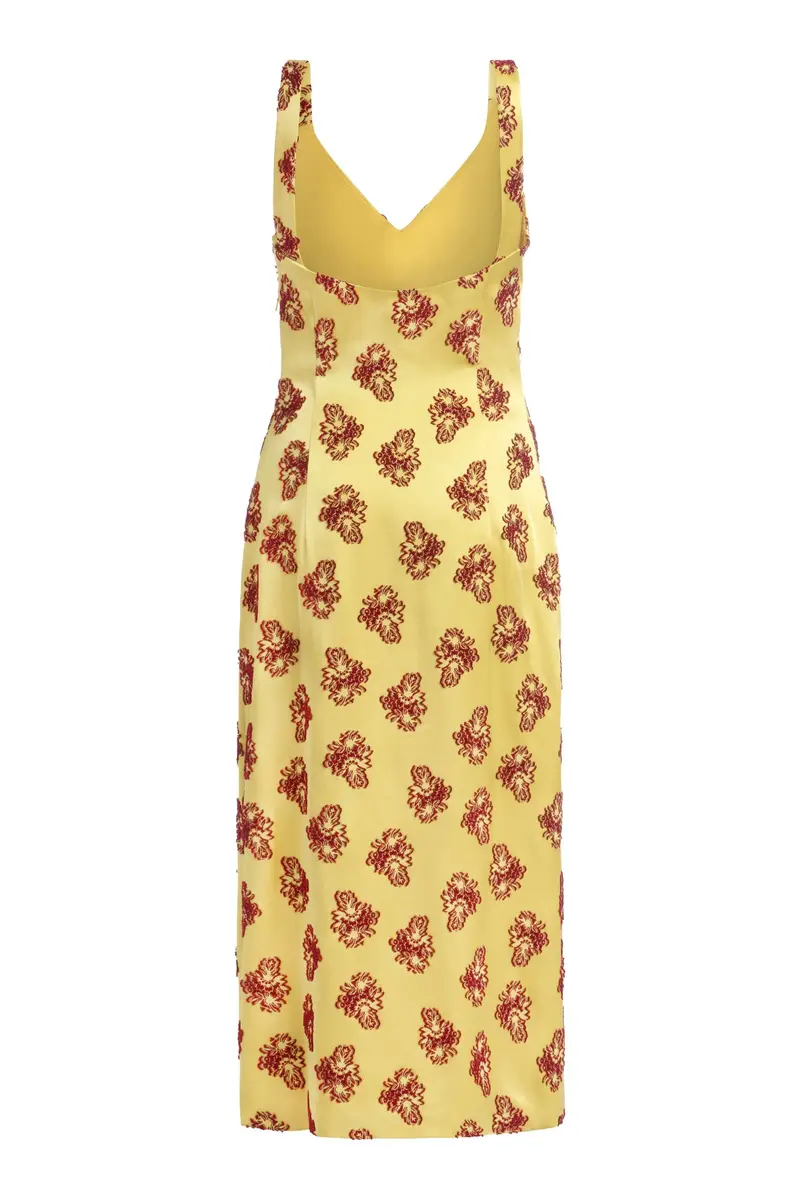 Markarian Dancing Queen Citrine Midi Dress | Thumbnail 5