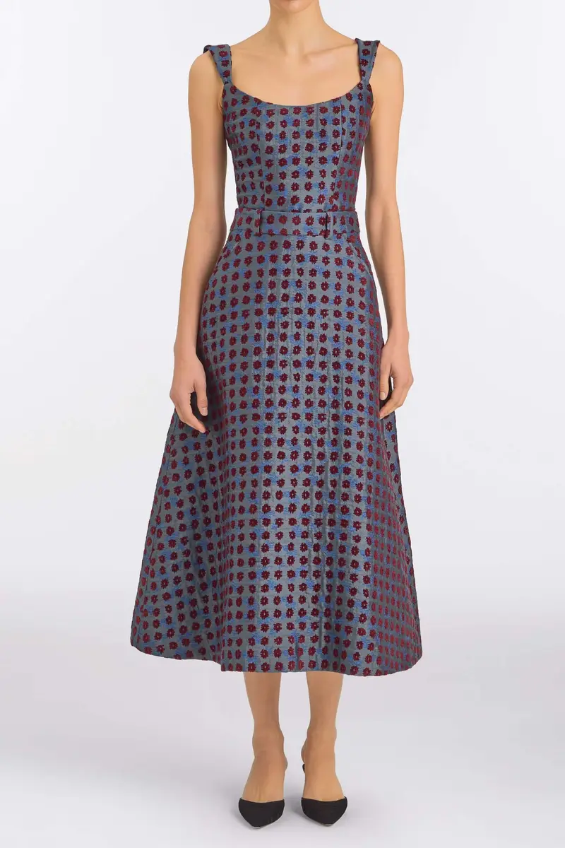 Markarian Frances Teal Tapestry Midi Skirt | Thumbnail 5 Markarian Frances Teal Tapestry Midi Skirt | Thumbnail 5
