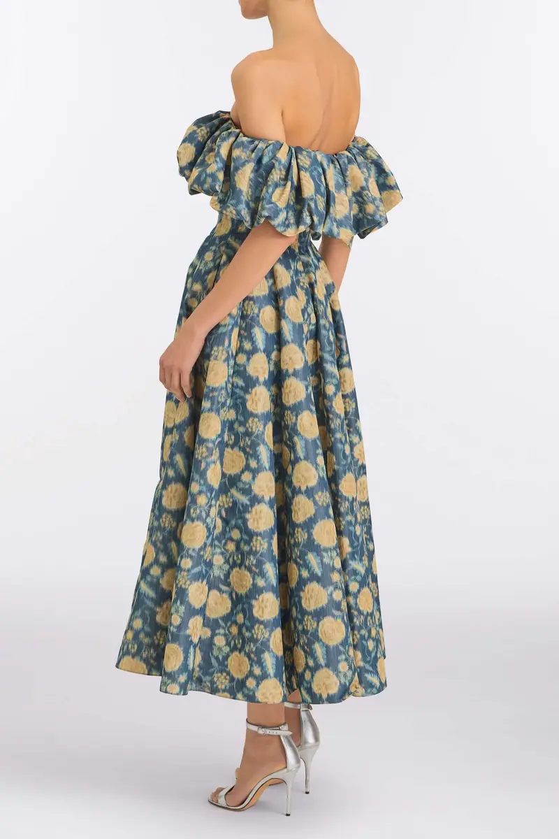 Markarian Freesia Dusk Marigold Ikat Midi Dress | Thumbnail 4 Markarian Freesia Dusk Marigold Ikat Midi Dress | Thumbnail 4
