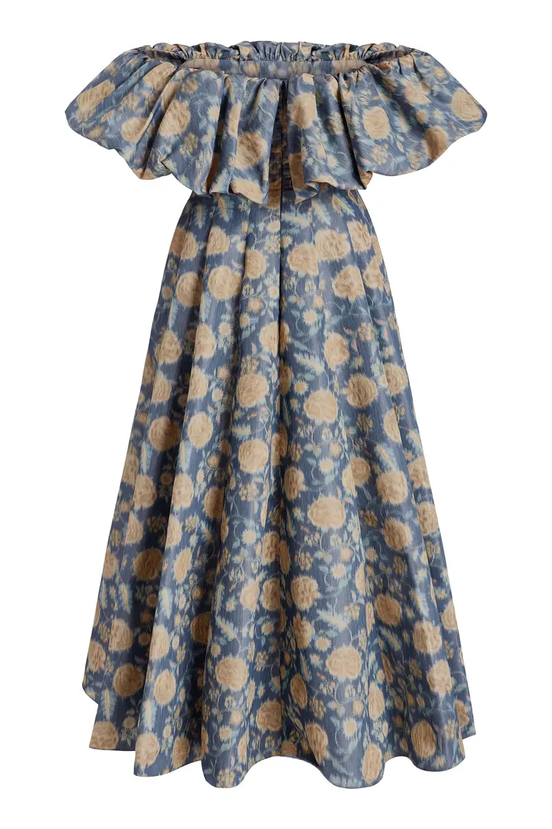 Markarian Freesia Dusk Marigold Ikat Midi Dress | Thumbnail 5 Markarian Freesia Dusk Marigold Ikat Midi Dress | Thumbnail 5