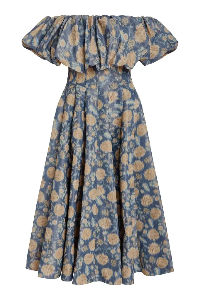 Markarian Freesia Dusk Marigold Ikat Midi Dress | Image 1 Markarian Freesia Dusk Marigold Ikat Midi Dress | Image 1