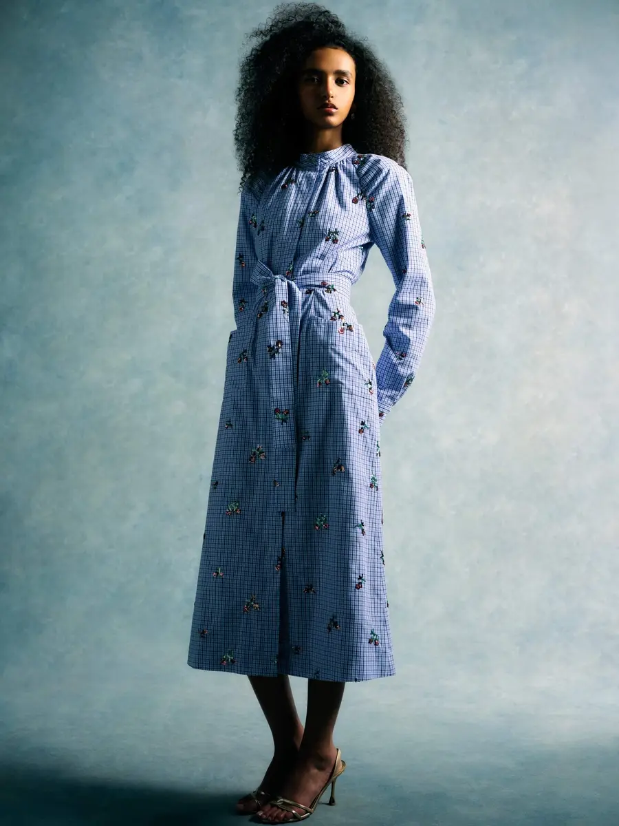 Markarian Gazania Sequin Embroidery Shirt Dress | Thumbnail 7