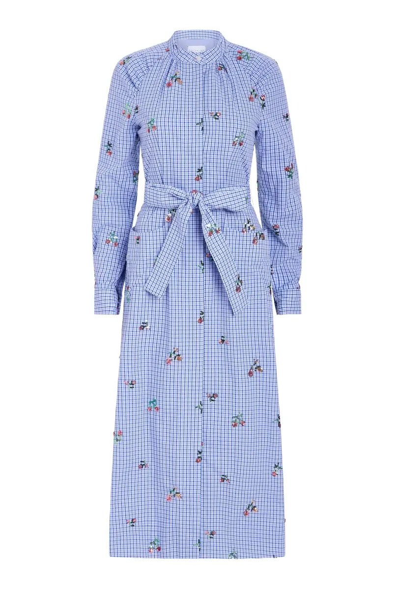 Markarian Gazania Sequin Embroidery Shirt Dress | Image 1 Markarian Gazania Sequin Embroidery Shirt Dress | Image 1