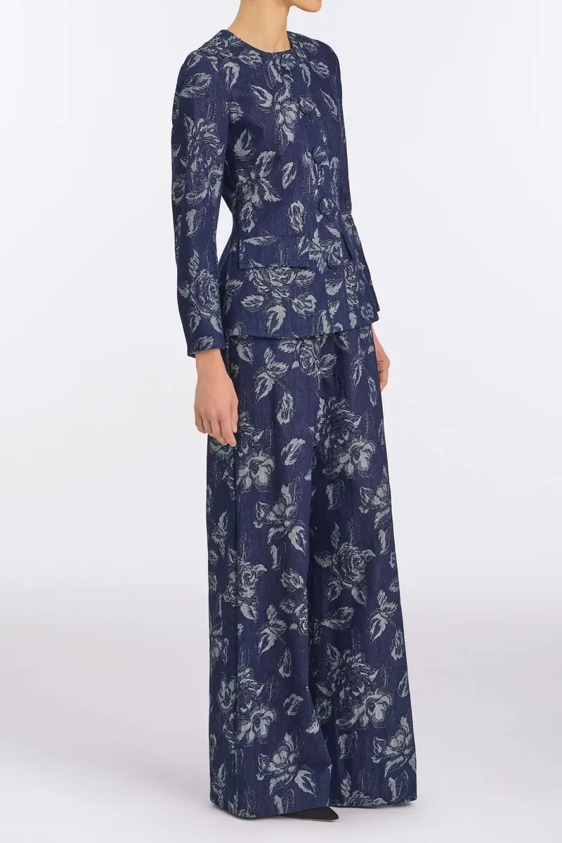 Markarian Ila Floral Denim Trousers | Thumbnail 3