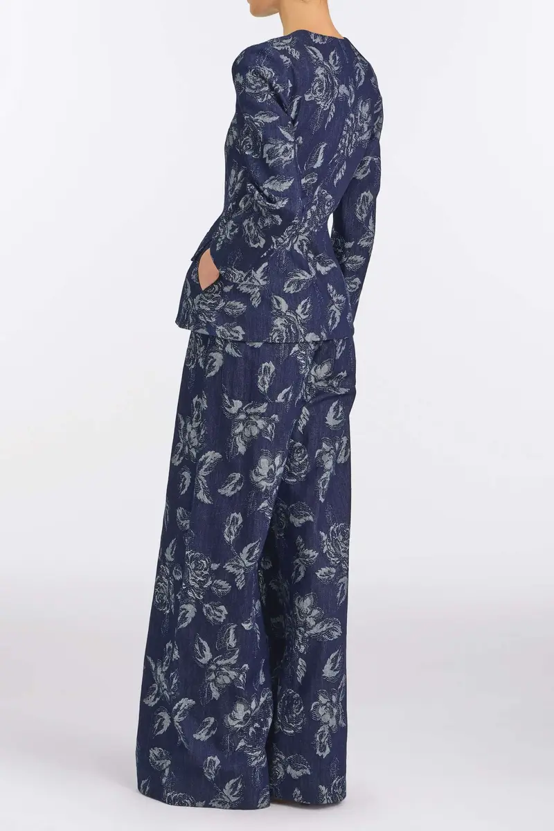 Markarian Ila Floral Denim Trousers | Thumbnail 4