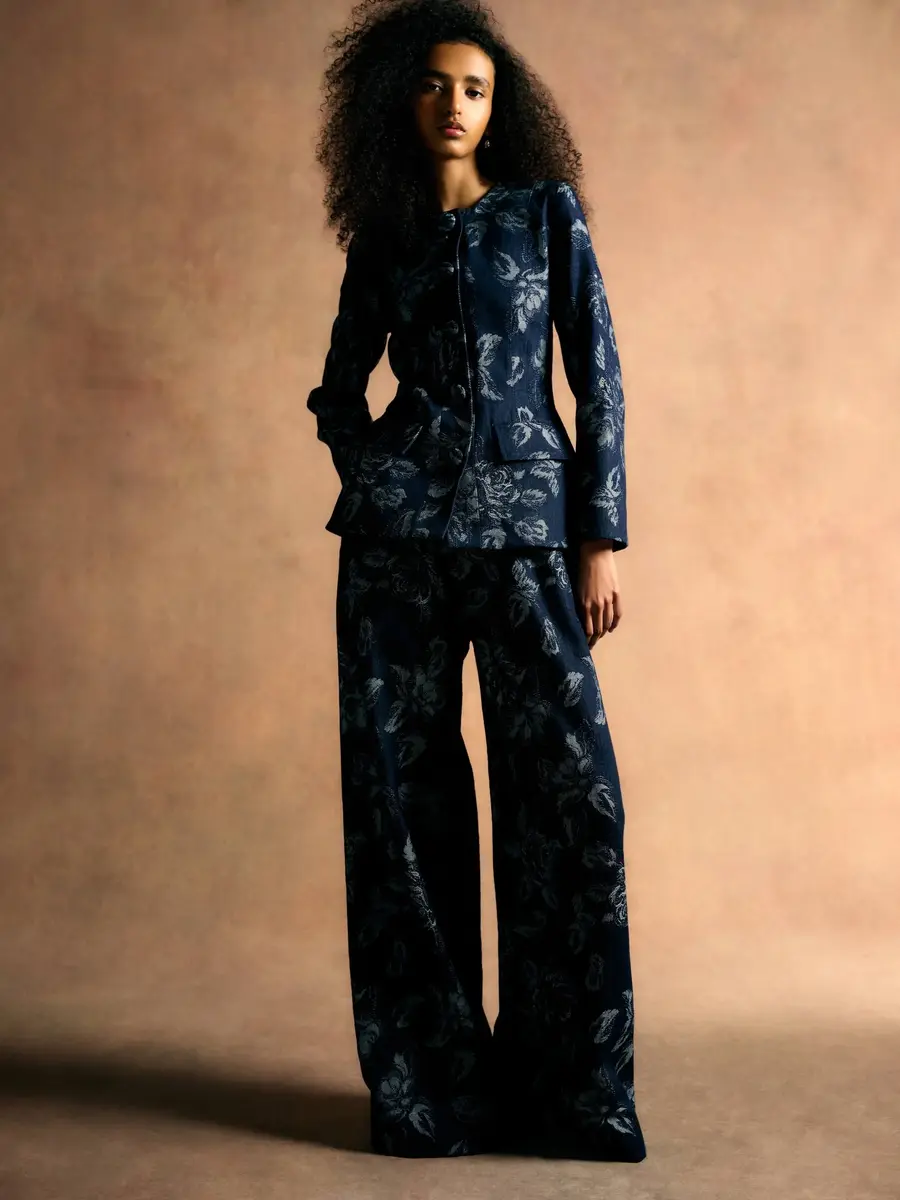 Markarian Ila Floral Denim Trousers | Thumbnail 7