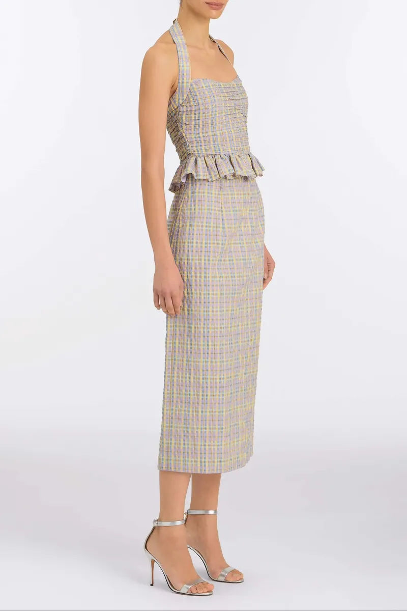 Markarian Kit Pastel Plaid Halter Top | Thumbnail 3