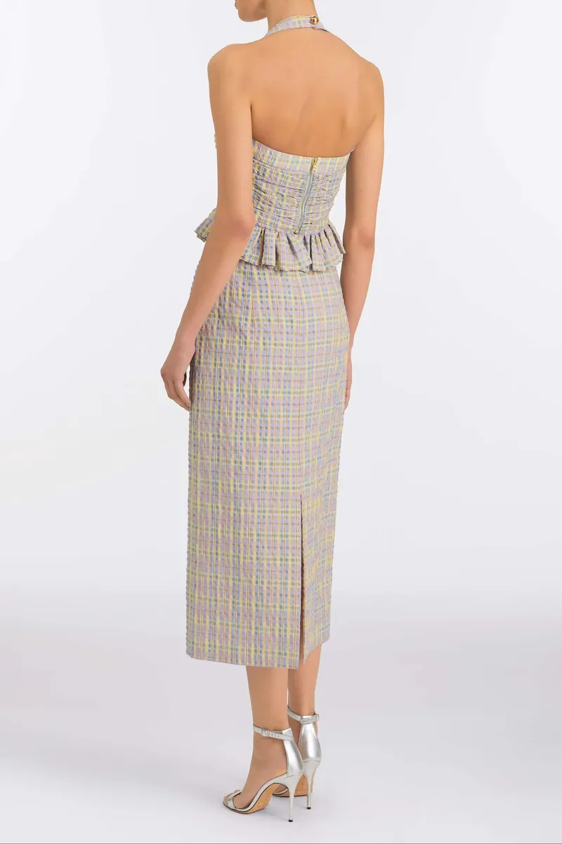 Markarian Kit Pastel Plaid Halter Top | Thumbnail 4