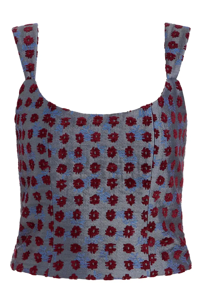 Markarian Maisie Teal Tapestry Top | Image 1 Markarian Maisie Teal Tapestry Top | Image 1