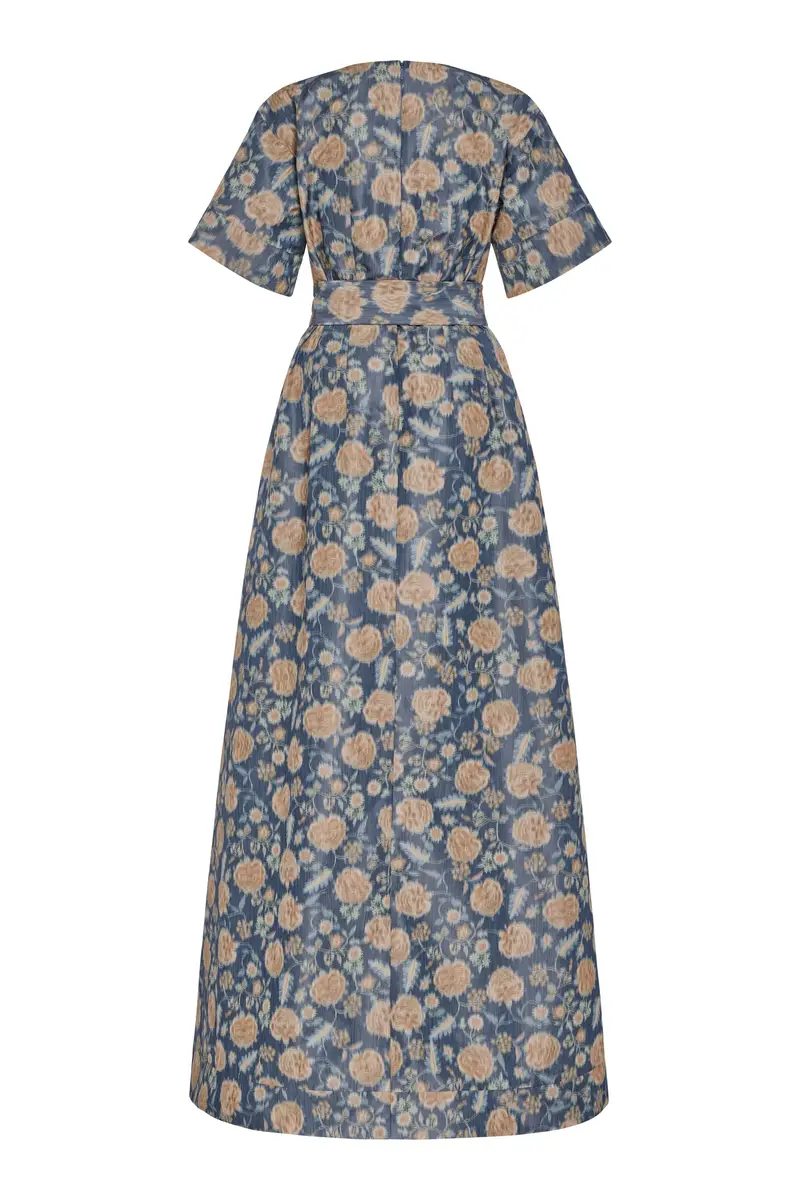 Markarian Margaretta Dusk Marigold Ikat Gown | Thumbnail 2