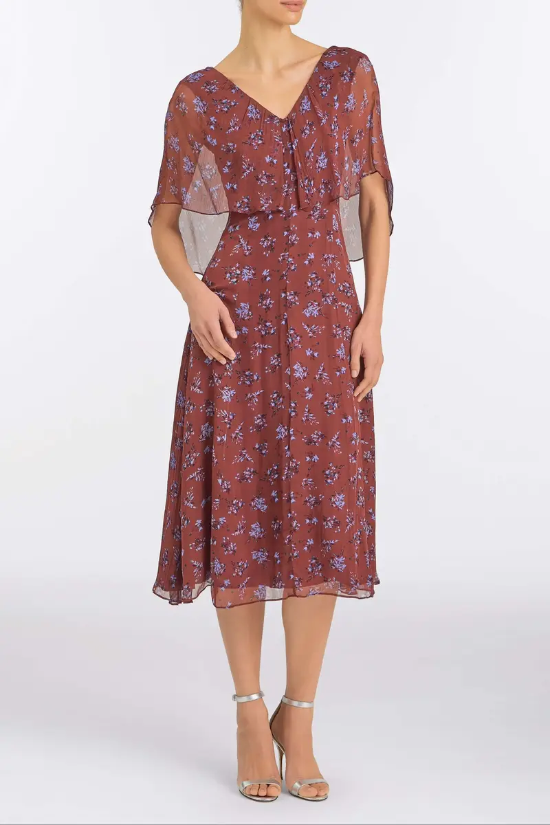 Markarian Marina Maroon Midi Dress | Thumbnail 2 Markarian Marina Maroon Midi Dress | Thumbnail 2
