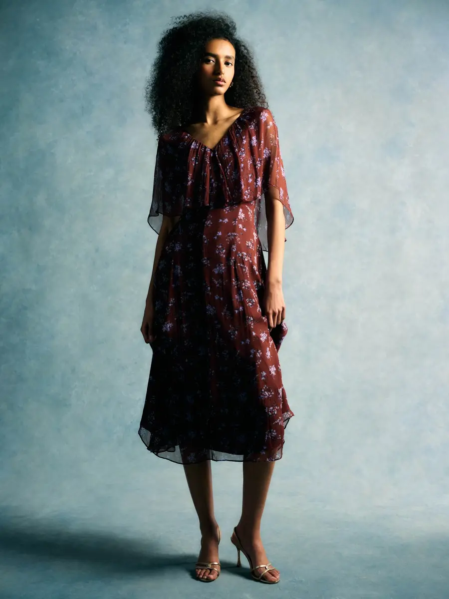 Markarian Marina Maroon Midi Dress | Thumbnail 7 Markarian Marina Maroon Midi Dress | Thumbnail 7