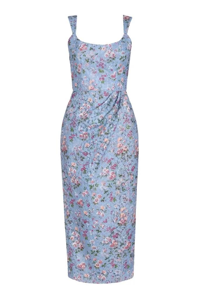 Markarian Marla Lace Wrap Skirt Midi Dress | Image 1 Markarian Marla Lace Wrap Skirt Midi Dress | Image 1