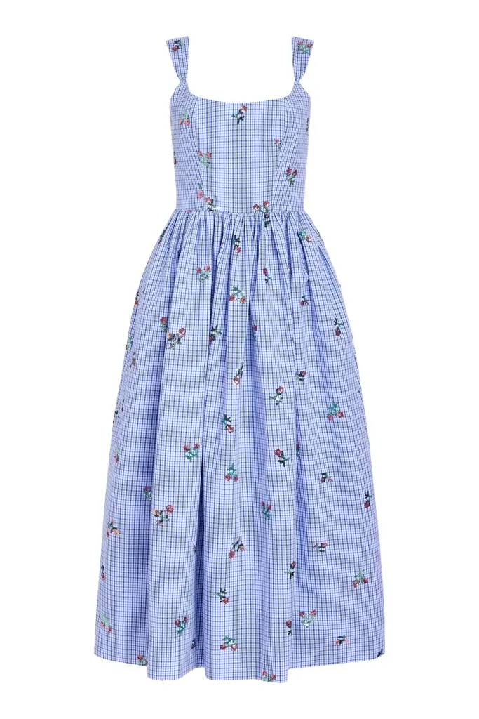 Markarian Nara Sequin Embroidery Midi Dress | Image 1 Markarian Nara Sequin Embroidery Midi Dress | Image 1