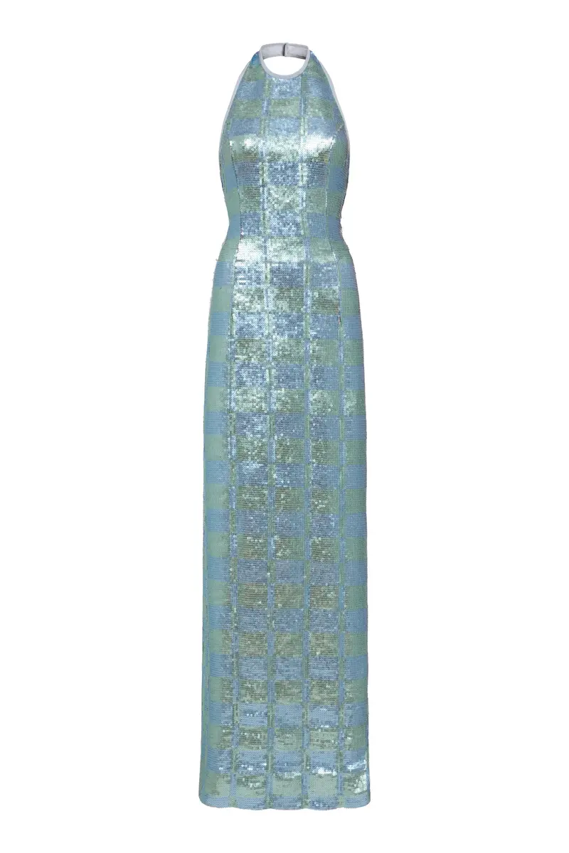 Markarian Nerine Gingham Sequin Gown | Image 1 Markarian Nerine Gingham Sequin Gown | Image 1