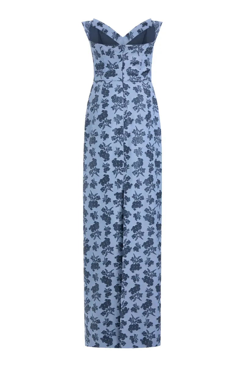 Markarian Rita Navy Bouquet Gown | Thumbnail 2