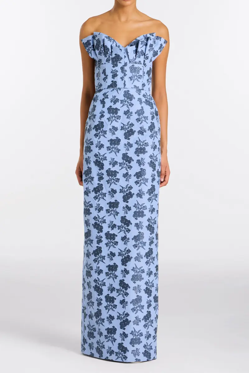 Markarian Rita Navy Bouquet Gown | Thumbnail 4