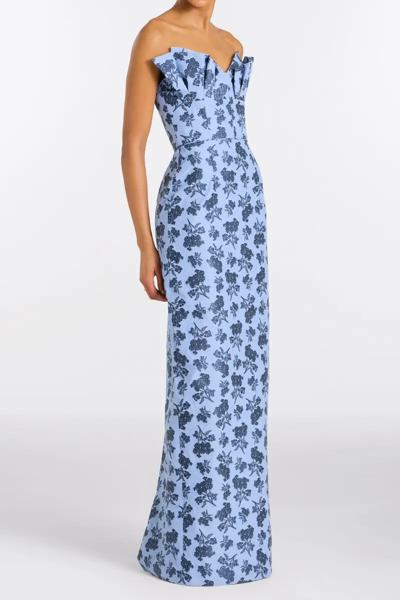 Markarian Rita Navy Bouquet Gown | Thumbnail 5