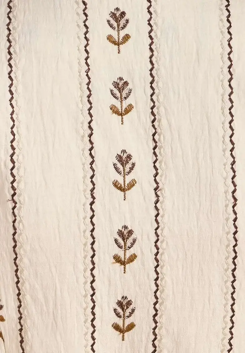 Markarian Suri Ivory Linen Skirt | Thumbnail 6