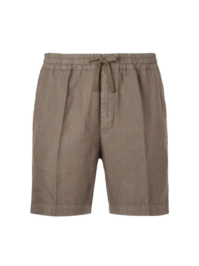 Altea Samuel Straight-Leg Linen Drawstring Shorts | Image 1 Altea Samuel Straight-Leg Linen Drawstring Shorts | Image 1