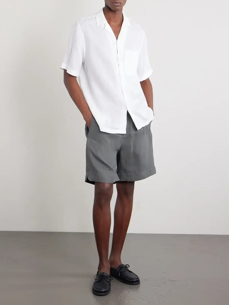 ELEVENTY Straight-Leg Linen Shorts | Thumbnail 2 ELEVENTY Straight-Leg Linen Shorts | Thumbnail 2