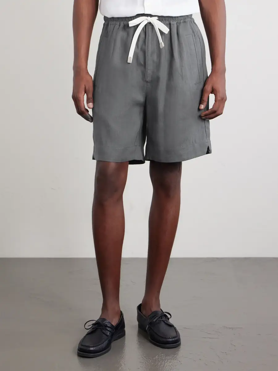 ELEVENTY Straight-Leg Linen Shorts | Thumbnail 3 ELEVENTY Straight-Leg Linen Shorts | Thumbnail 3