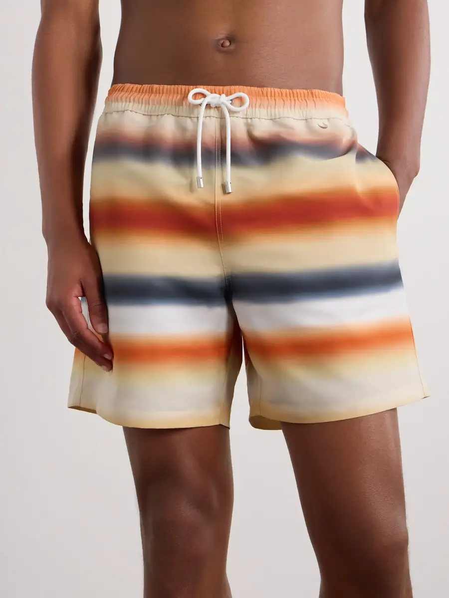 Loewe + Paula's Ibiza Straight-Leg Mid-Length Striped Swim Shorts | Thumbnail 2