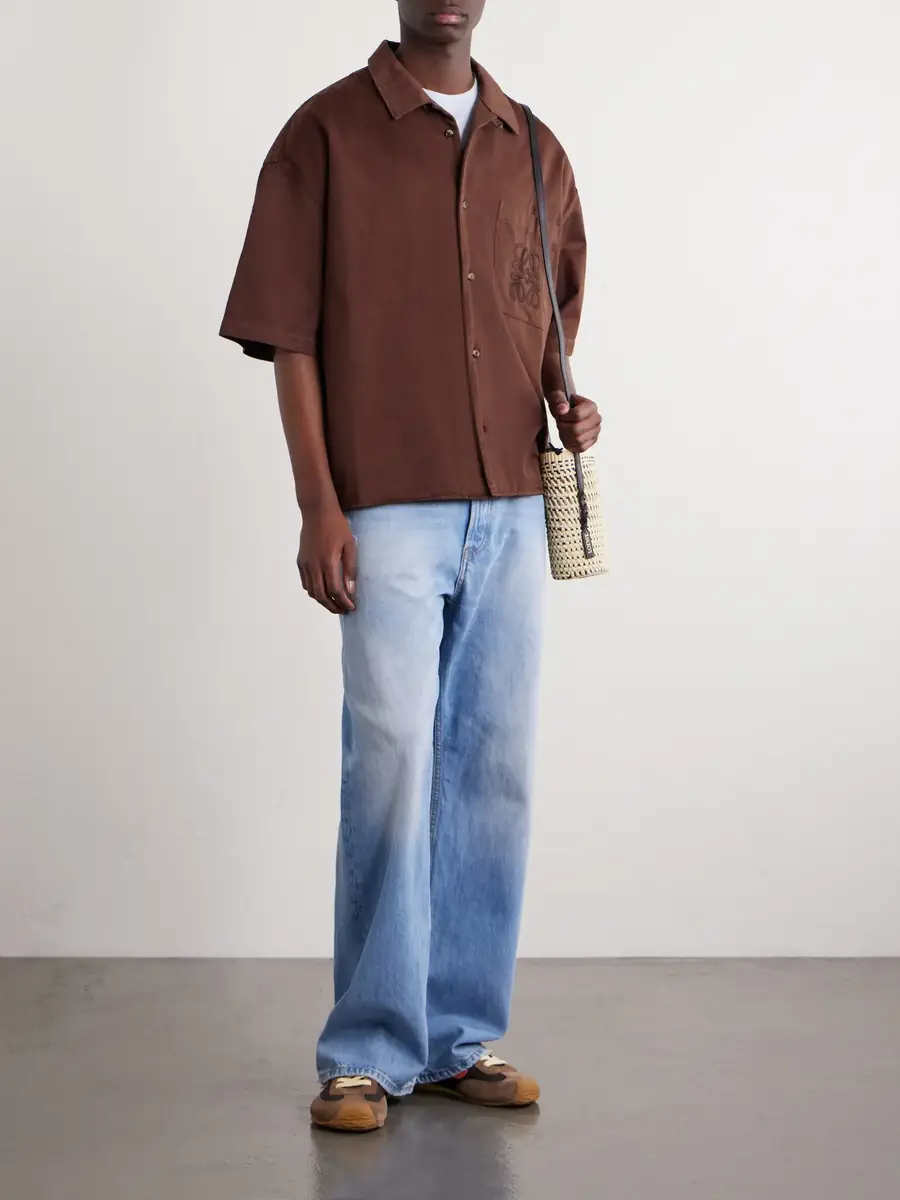 Loewe + Paula's Ibiza Logo-Embroidered Cotton Shirt | Thumbnail 2 Loewe + Paula's Ibiza Logo-Embroidered Cotton Shirt | Thumbnail 2