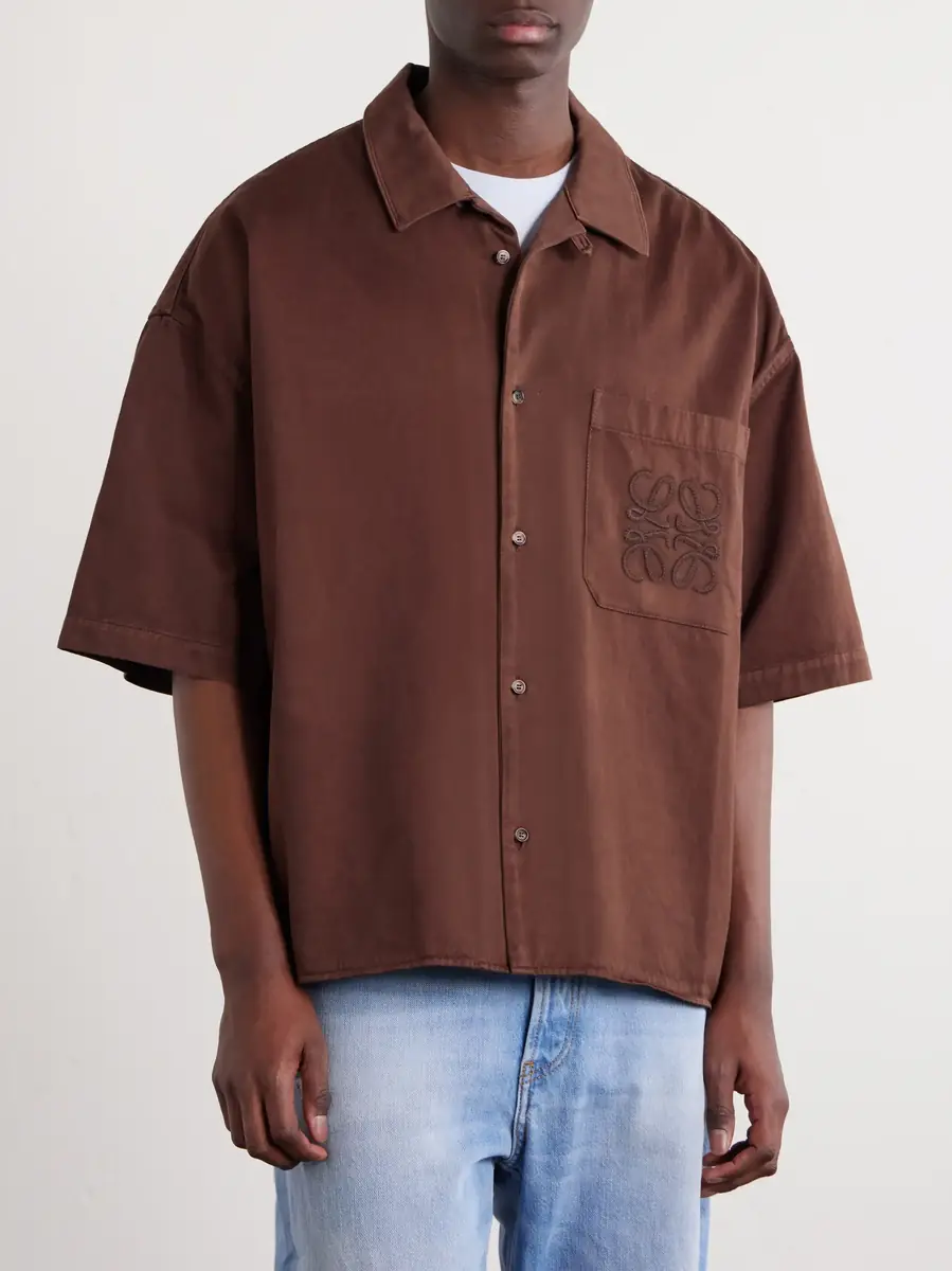 Loewe + Paula's Ibiza Logo-Embroidered Cotton Shirt | Thumbnail 3 Loewe + Paula's Ibiza Logo-Embroidered Cotton Shirt | Thumbnail 3