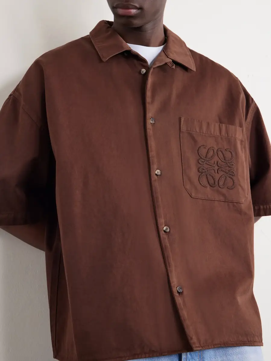 Loewe + Paula's Ibiza Logo-Embroidered Cotton Shirt | Thumbnail 5 Loewe + Paula's Ibiza Logo-Embroidered Cotton Shirt | Thumbnail 5