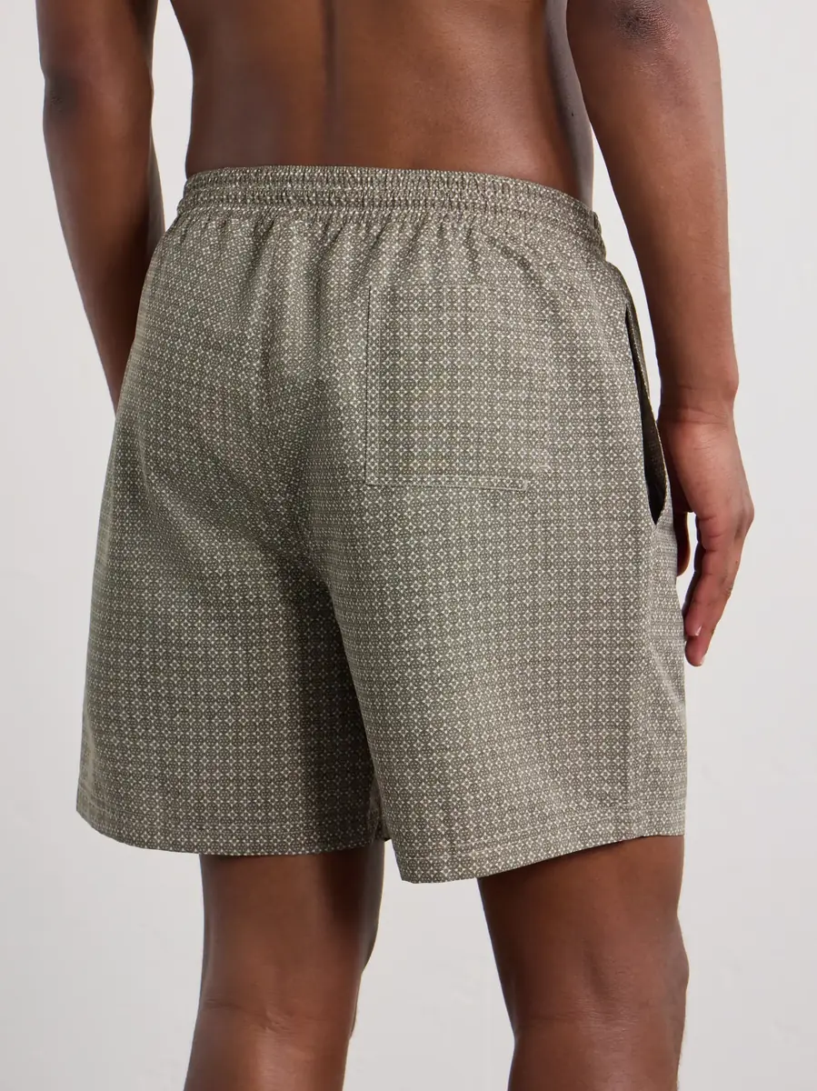 Brunello Cucinelli Straight-Leg Mid-Length Printed Swim Shorts | Thumbnail 3