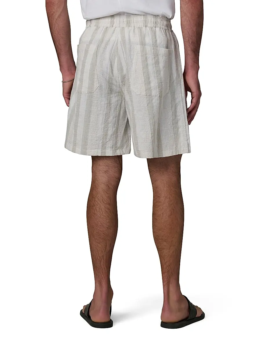Joe's Jeans Men's Cabana Dobby Striped Cotton-Linen Shorts | Thumbnail 5 Joe's Jeans Men's Cabana Dobby Striped Cotton-Linen Shorts | Thumbnail 5