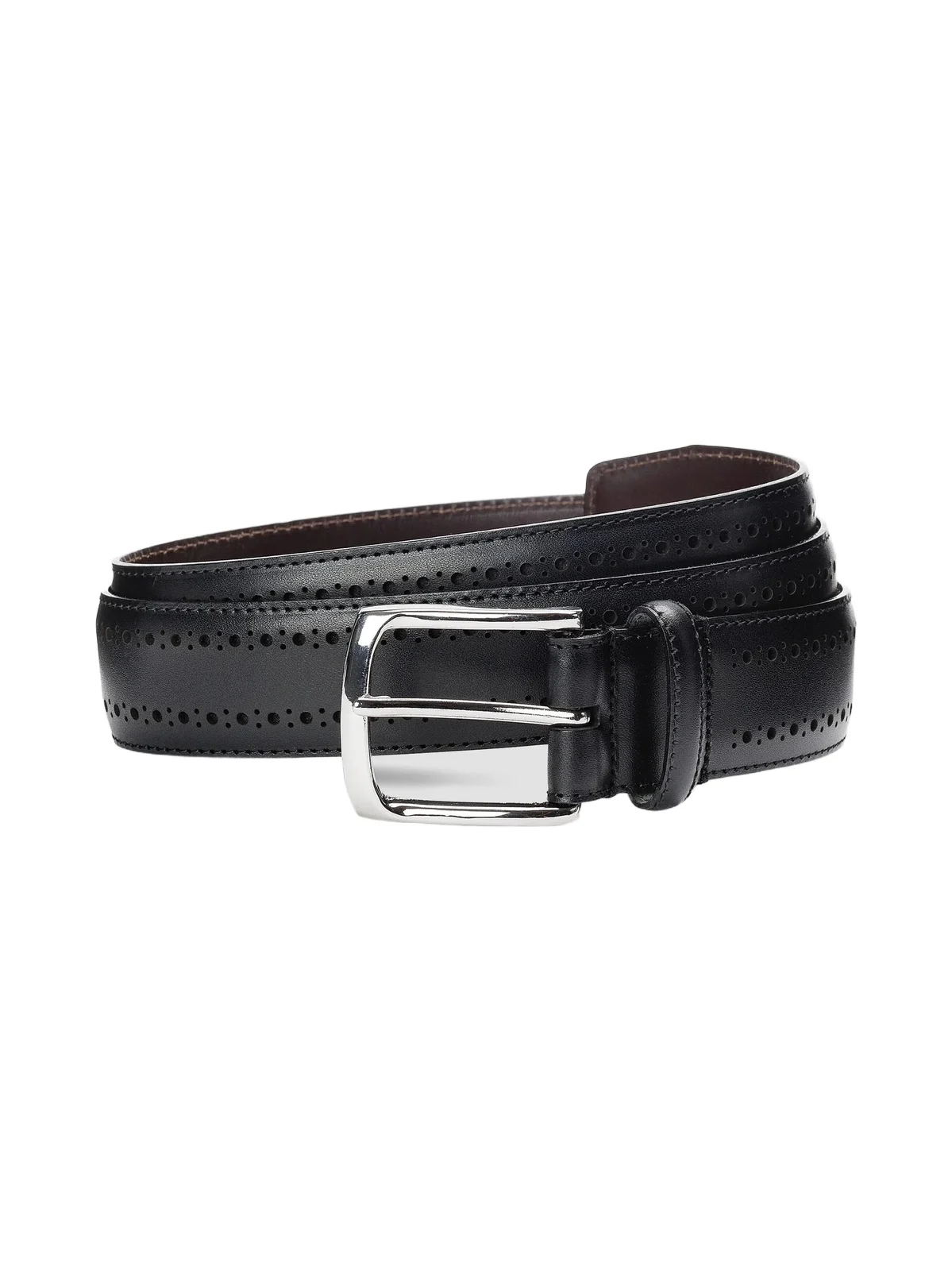 Allen Edmonds Men's Manistee Brogue Leather Belt