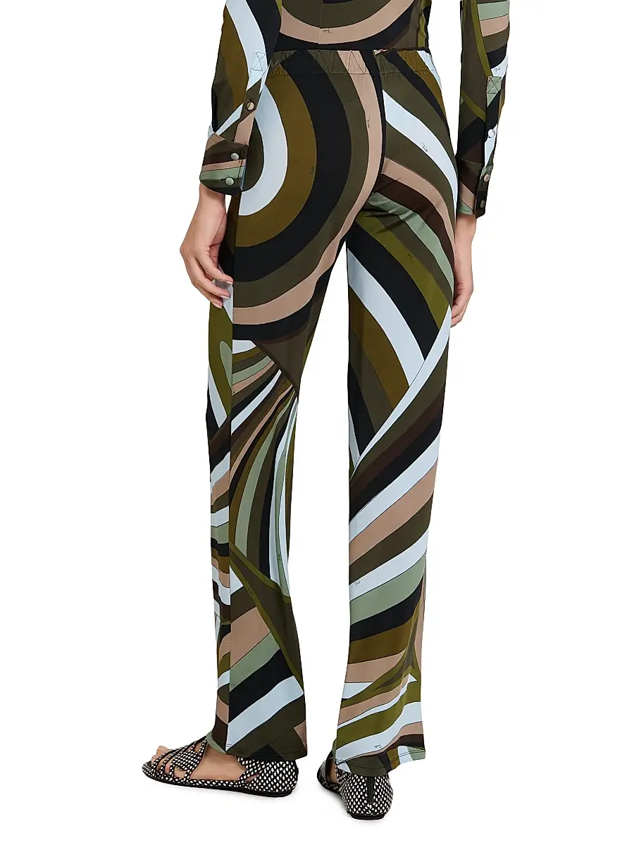 PUCCI Women's L'Alba Printed Jersey Satin Regular-Fit Pants | Thumbnail 5 PUCCI Women's L'Alba Printed Jersey Satin Regular-Fit Pants | Thumbnail 5