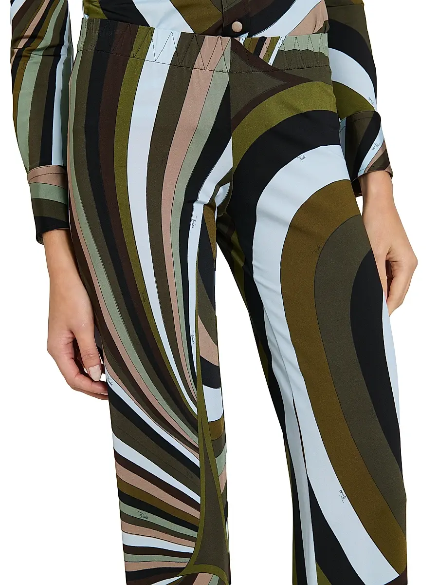 PUCCI Women's L'Alba Printed Jersey Satin Regular-Fit Pants | Thumbnail 6 PUCCI Women's L'Alba Printed Jersey Satin Regular-Fit Pants | Thumbnail 6