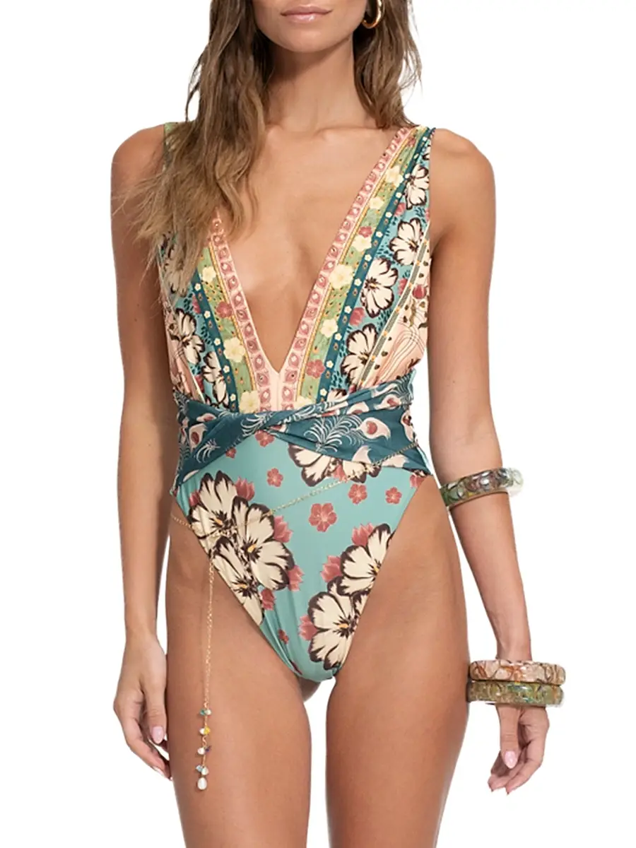 Agua Bendita Women's Radical Sunrise Ellis Plume One-Piece Swimsuit | Thumbnail 3 Agua Bendita Women's Radical Sunrise Ellis Plume One-Piece Swimsuit | Thumbnail 3