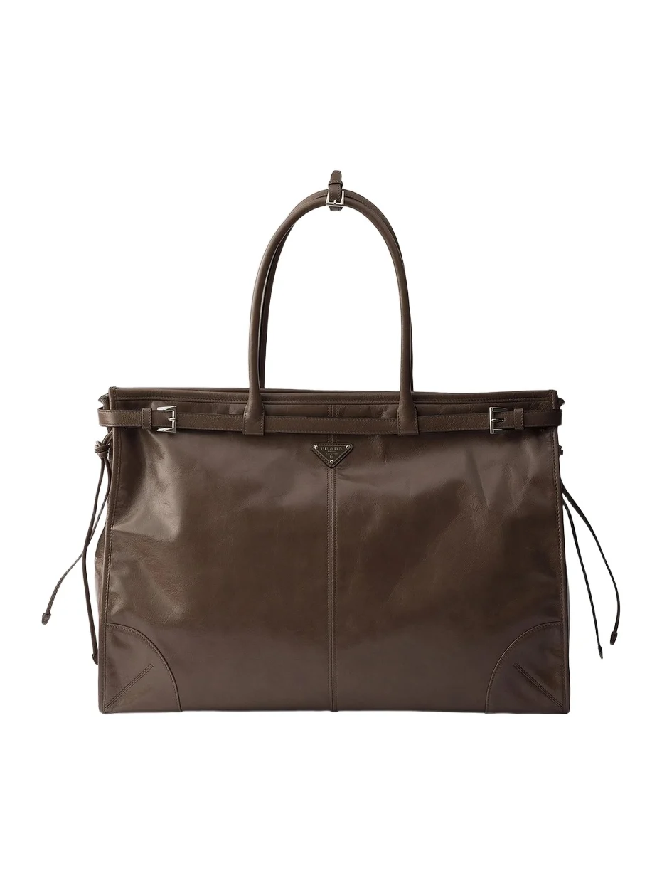 Prada Men's Leather Tote Bag