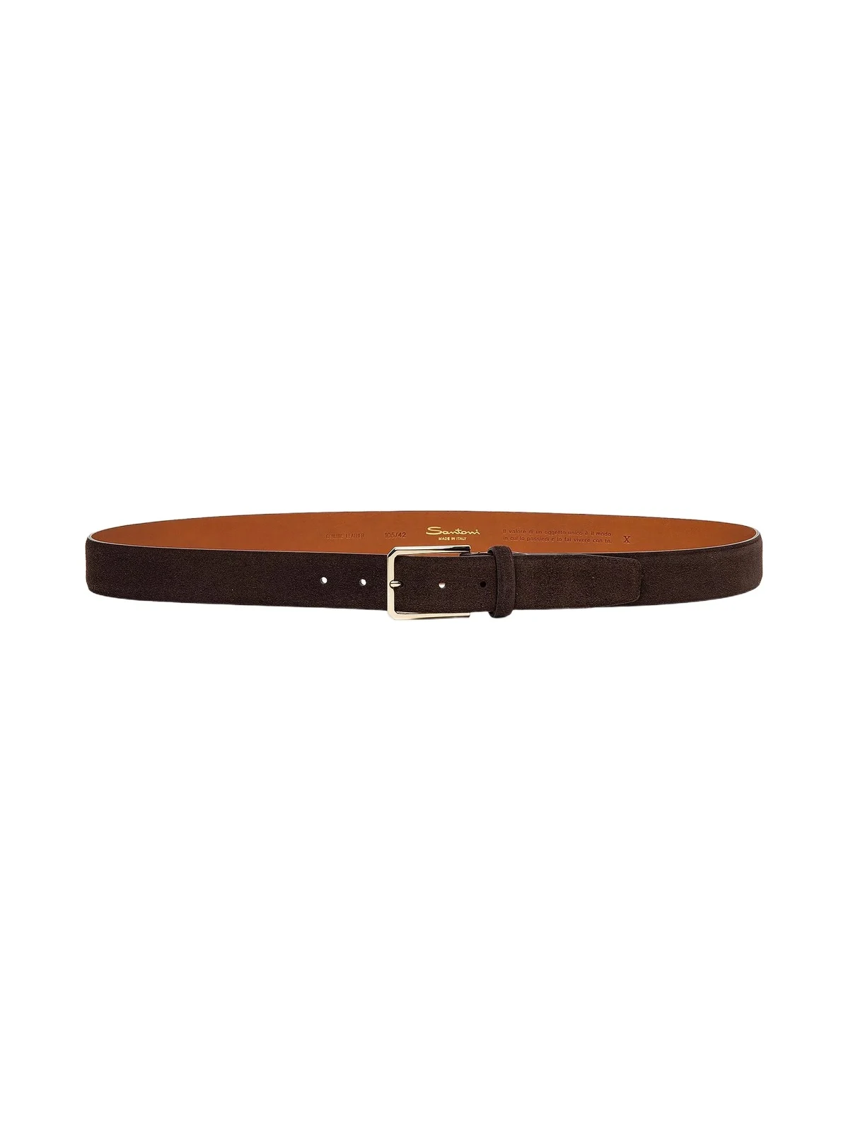 Men's Suede Buckle Belt