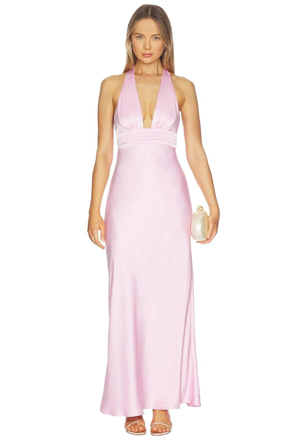 Runaway The Label Sylvie Plunge V-neck Maxi Dress