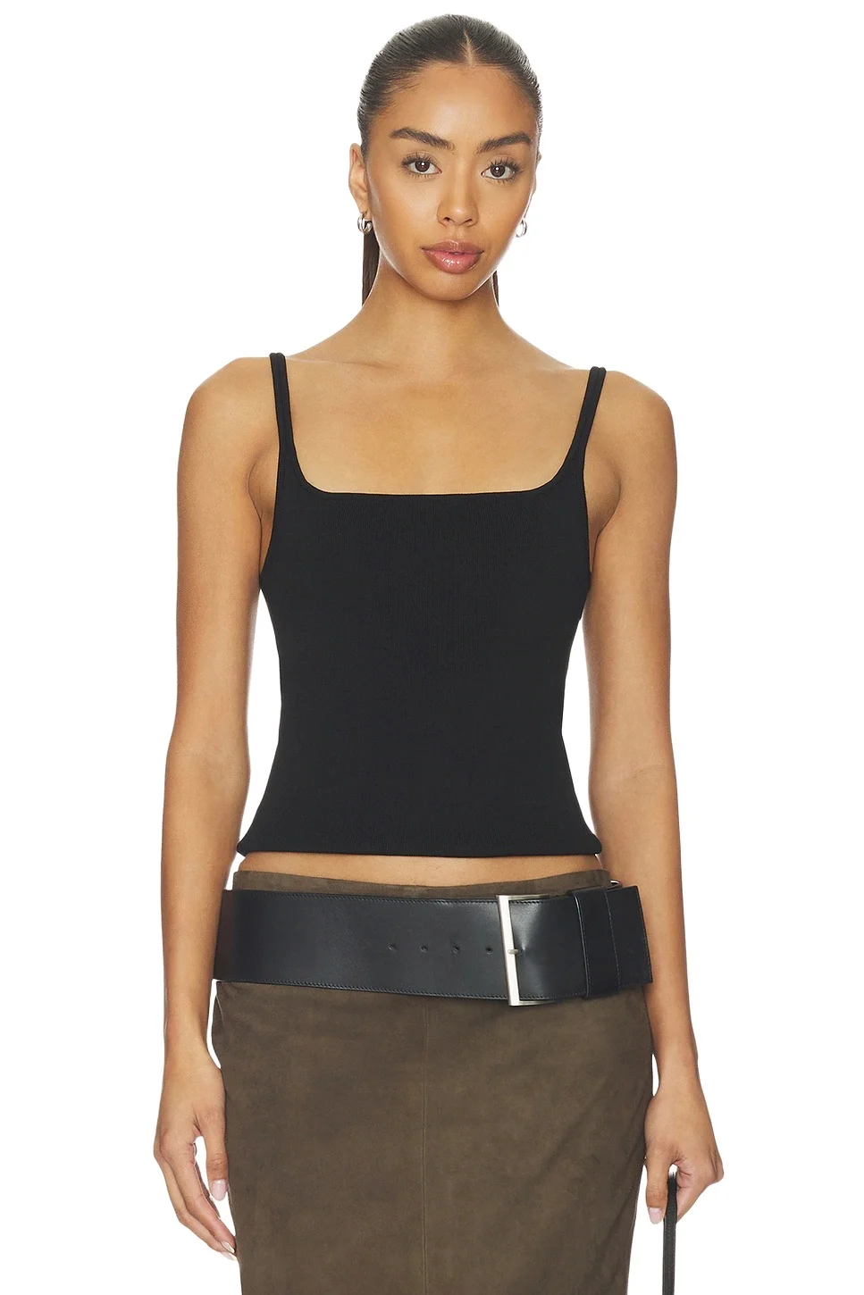 Slim Square Neck Knit Top Slim Square Neck Knit Top