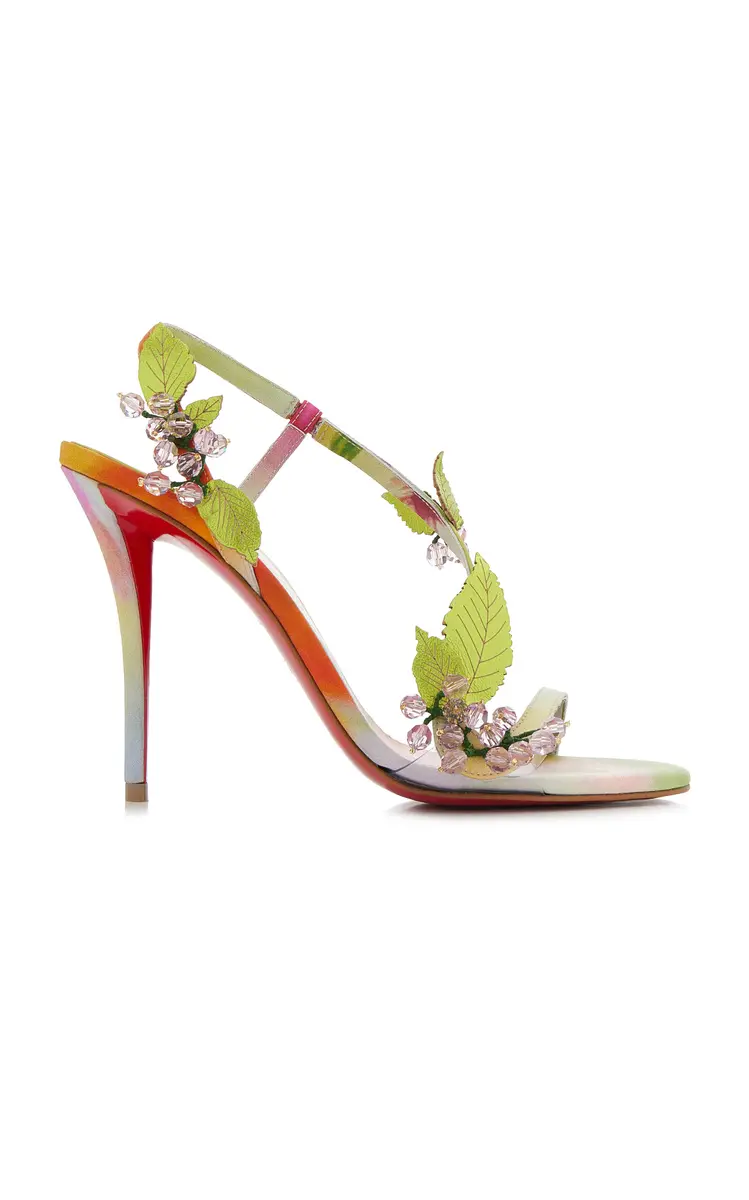 Christian Louboutin Rosa Fruit 100mm Satin Sandals | Thumbnail 2 Christian Louboutin Rosa Fruit 100mm Satin Sandals | Thumbnail 2