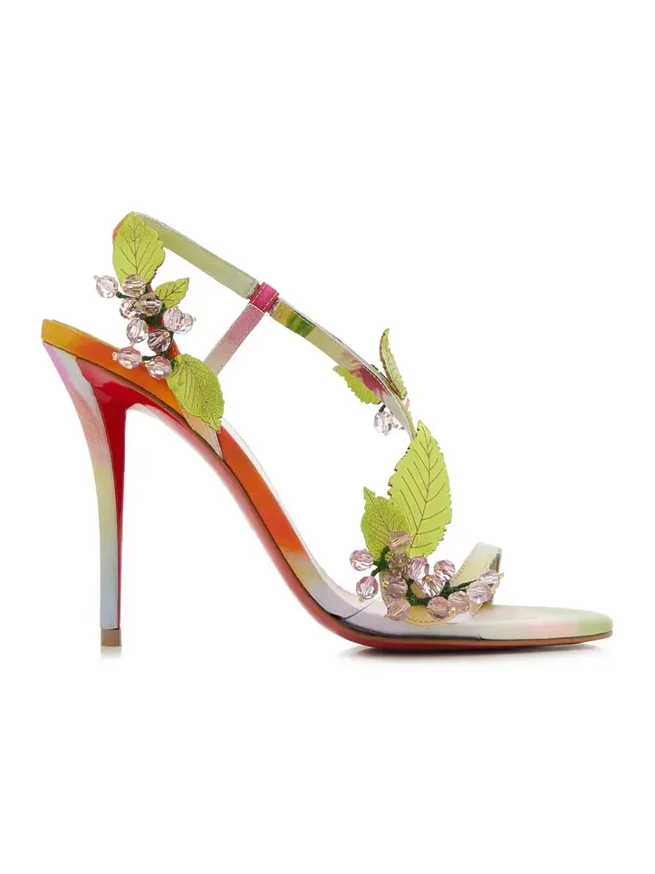 Rosa Fruit 100mm Satin Sandals