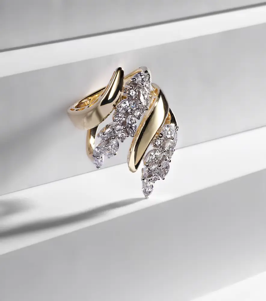 YEPREM Golden Strada 18kt gold and white gold ring with diamonds | Thumbnail 3 YEPREM Golden Strada 18kt gold and white gold ring with diamonds | Thumbnail 3
